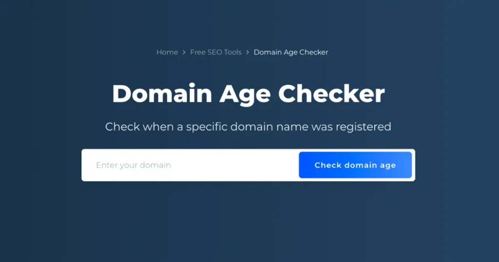 Domain Age Calculator